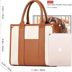 The Tote Bag Crossbody Purses for Women Shoulder Bag Handbags PU Leather Top Handle Bags with zipper