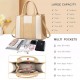 The Tote Bag Crossbody Purses for Women Shoulder Bag Handbags PU Leather Top Handle Bags with zipper