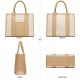 The Tote Bag Crossbody Purses for Women Shoulder Bag Handbags PU Leather Top Handle Bags with zipper