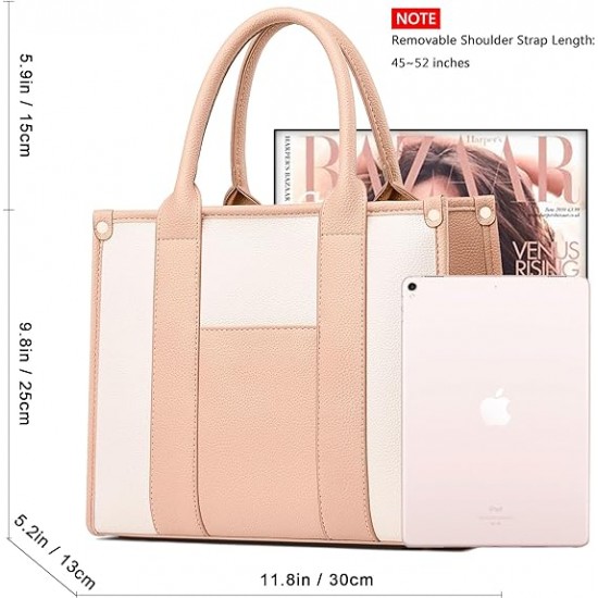 The Tote Bag Crossbody Purses for Women Shoulder Bag Handbags PU Leather Top Handle Bags with zipper