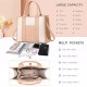 The Tote Bag Crossbody Purses for Women Shoulder Bag Handbags PU Leather Top Handle Bags with zipper