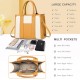 The Tote Bag Crossbody Purses for Women Shoulder Bag Handbags PU Leather Top Handle Bags with zipper