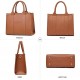 The Tote Bag Crossbody Purses for Women Shoulder Bag Handbags PU Leather Top Handle Bags with zipper