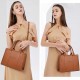 The Tote Bag Crossbody Purses for Women Shoulder Bag Handbags PU Leather Top Handle Bags with zipper