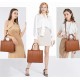 The Tote Bag Crossbody Purses for Women Shoulder Bag Handbags PU Leather Top Handle Bags with zipper