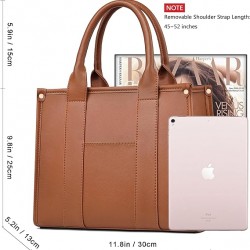 The Tote Bag Crossbody Purses for Women Shoulder Bag Handbags PU Leather Top Handle Bags with zipper