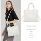 The Tote Bag Crossbody Purses for Women Shoulder Bag Handbags PU Leather Top Handle Bags with zipper