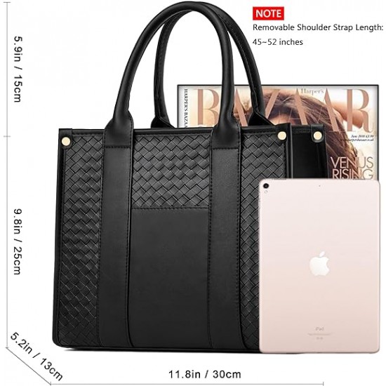 The Tote Bag Crossbody Purses for Women Shoulder Bag Handbags PU Leather Top Handle Bags with zipper