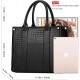 The Tote Bag Crossbody Purses for Women Shoulder Bag Handbags PU Leather Top Handle Bags with zipper