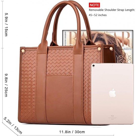 The Tote Bag Crossbody Purses for Women Shoulder Bag Handbags PU Leather Top Handle Bags with zipper