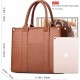 The Tote Bag Crossbody Purses for Women Shoulder Bag Handbags PU Leather Top Handle Bags with zipper