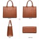 The Tote Bag Crossbody Purses for Women Shoulder Bag Handbags PU Leather Top Handle Bags with zipper