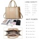 The Tote Bag Crossbody Purses for Women Shoulder Bag Handbags PU Leather Top Handle Bags with zipper