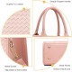 The Tote Bag Crossbody Purses for Women Shoulder Bag Handbags PU Leather Top Handle Bags with zipper