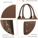 The Tote Bag Crossbody Purses for Women Shoulder Bag Handbags PU Leather Top Handle Bags with zipper