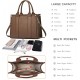 The Tote Bag Crossbody Purses for Women Shoulder Bag Handbags PU Leather Top Handle Bags with zipper