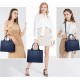 The Tote Bag Crossbody Purses for Women Shoulder Bag Handbags PU Leather Top Handle Bags with zipper