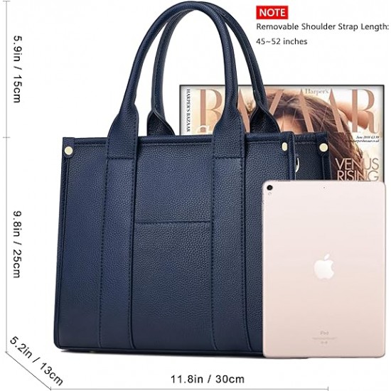 The Tote Bag Crossbody Purses for Women Shoulder Bag Handbags PU Leather Top Handle Bags with zipper