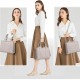 The Tote Bag Crossbody Purses for Women Shoulder Bag Handbags PU Leather Top Handle Bags with zipper