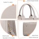 The Tote Bag Crossbody Purses for Women Shoulder Bag Handbags PU Leather Top Handle Bags with zipper