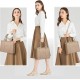 The Tote Bag Crossbody Purses for Women Shoulder Bag Handbags PU Leather Top Handle Bags with zipper