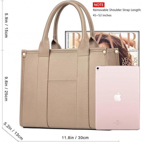 The Tote Bag Crossbody Purses for Women Shoulder Bag Handbags PU Leather Top Handle Bags with zipper