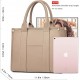 The Tote Bag Crossbody Purses for Women Shoulder Bag Handbags PU Leather Top Handle Bags with zipper