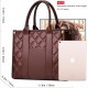 The Tote Bag Crossbody Purses for Women Shoulder Bag Handbags PU Leather Top Handle Bags with zipper