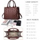 The Tote Bag Crossbody Purses for Women Shoulder Bag Handbags PU Leather Top Handle Bags with zipper