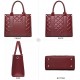 The Tote Bag Crossbody Purses for Women Shoulder Bag Handbags PU Leather Top Handle Bags with zipper