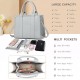 The Tote Bag Crossbody Purses for Women Shoulder Bag Handbags PU Leather Top Handle Bags with zipper