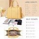 The Tote Bag Crossbody Purses for Women Shoulder Bag Handbags PU Leather Top Handle Bags with zipper