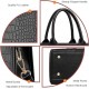 The Tote Bag Crossbody Purses for Women Shoulder Bag Handbags PU Leather Top Handle Bags with zipper