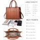 The Tote Bag Crossbody Purses for Women Shoulder Bag Handbags PU Leather Top Handle Bags with zipper