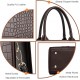 The Tote Bag Crossbody Purses for Women Shoulder Bag Handbags PU Leather Top Handle Bags with zipper