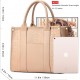 The Tote Bag Crossbody Purses for Women Shoulder Bag Handbags PU Leather Top Handle Bags with zipper