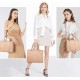 The Tote Bag Crossbody Purses for Women Shoulder Bag Handbags PU Leather Top Handle Bags with zipper