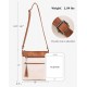 Crossbody Purses for Women, Multi Pocket Casual Crossbody Bag, Adjustable Strap Shoulder Bag with Tassel