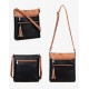 Crossbody Purses for Women, Multi Pocket Casual Crossbody Bag, Adjustable Strap Shoulder Bag with Tassel