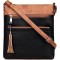 Crossbody Purses for Women, Multi Pocket Casual Crossbody Bag, Adjustable Strap Shoulder Bag with Tassel