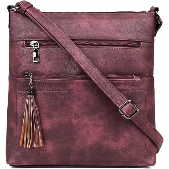 Crossbody Purses for Women, Multi Pocket Casual Crossbody Bag, Adjustable Strap Shoulder Bag