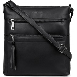 Crossbody Purses for Women, Multi Pocket Casual Crossbody Bag, Adjustable Strap Shoulder Bag with Tassel