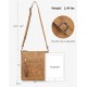 Crossbody Purses for Women, Multi Pocket Casual Crossbody Bag, Adjustable Strap Shoulder Bag with Tassel