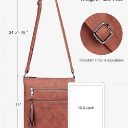 Crossbody Purses for Women, Multi Pocket Casual Crossbody Bag, Adjustable Strap Shoulder Bag