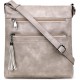 Crossbody Purses for Women, Multi Pocket Casual Crossbody Bag, Adjustable Strap Shoulder Bag with Tassel