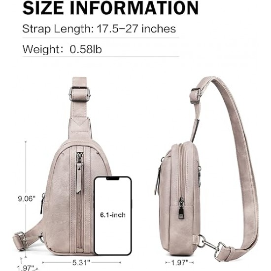 Small Sling Bag for Women Fashion Fanny Pack Crossbody Bags for Women Sling Backpack for Travel