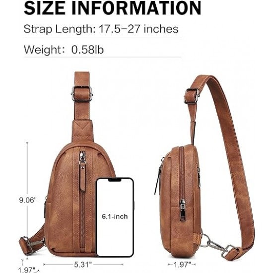 Small Sling Bag for Women Fashion Fanny Pack Crossbody Bags for Women Sling Backpack for Travel