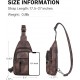 Sling Bag for Women - Crossbody Bags Fanny Pack with Vegan Leather - Adjustable Sling Backack for Travel