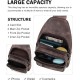 Sling Bag for Women - Crossbody Bags Fanny Pack with Vegan Leather - Adjustable Sling Backack for Travel