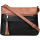 Crossbody Bags for Women, Lightweight Medium Crossbody Purse, Soft Leather Women's Shoulder Handbags with Tassel